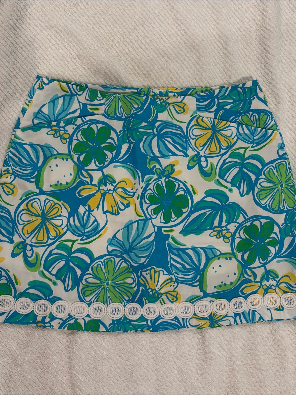 Lilly Pulitzer Marigold Skort Sweet and Sour Lemon Lime Skort Size 2.